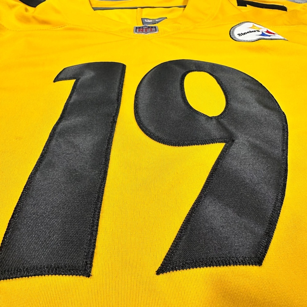 Nike NFL Pittsburgh Steelers JuJu Smith-Schuster 19 Jersey Yellow Mens XL - Picture 3 of 12